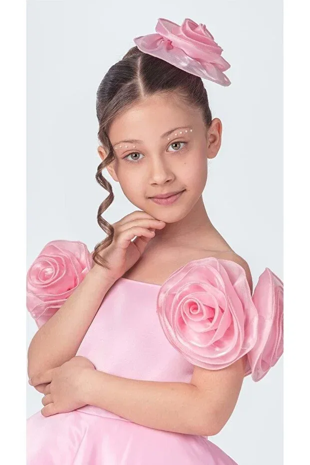 Детское платье для девочек с пайетками Fanari Mnk Baby&Kids, Pink — фото 4