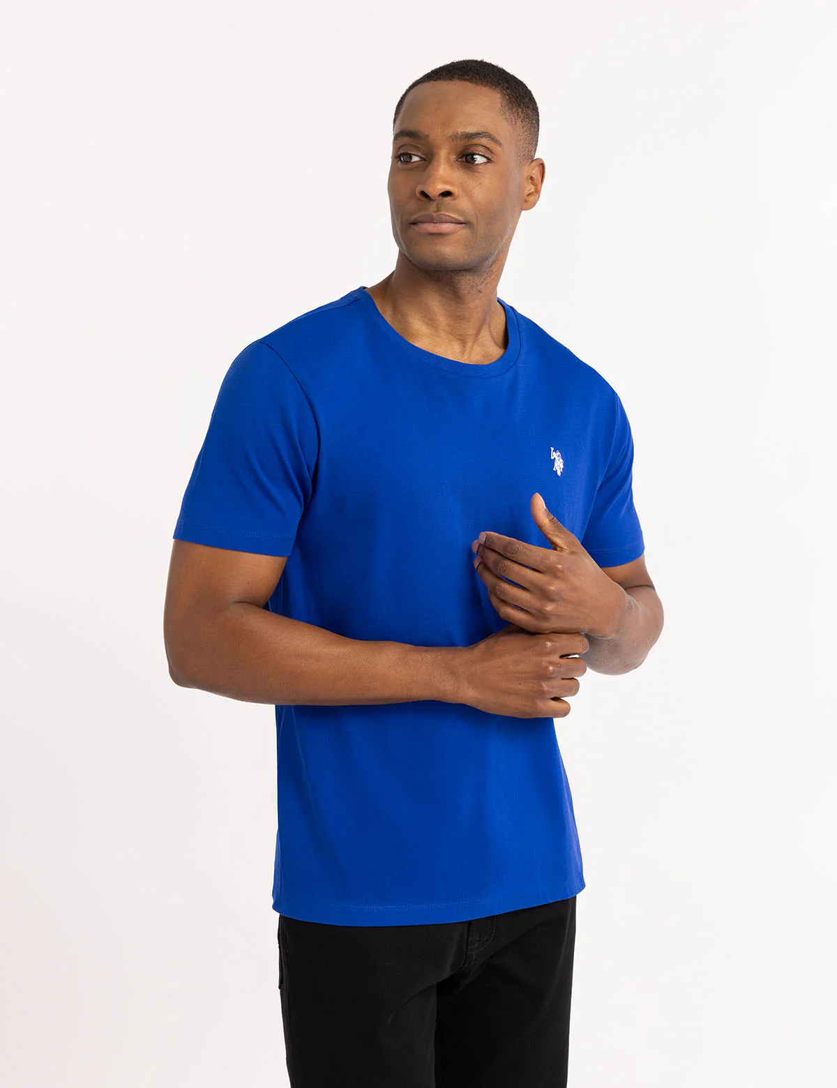

Футболка U.S. Polo Assn Solid Crew Neck, ярко-синий