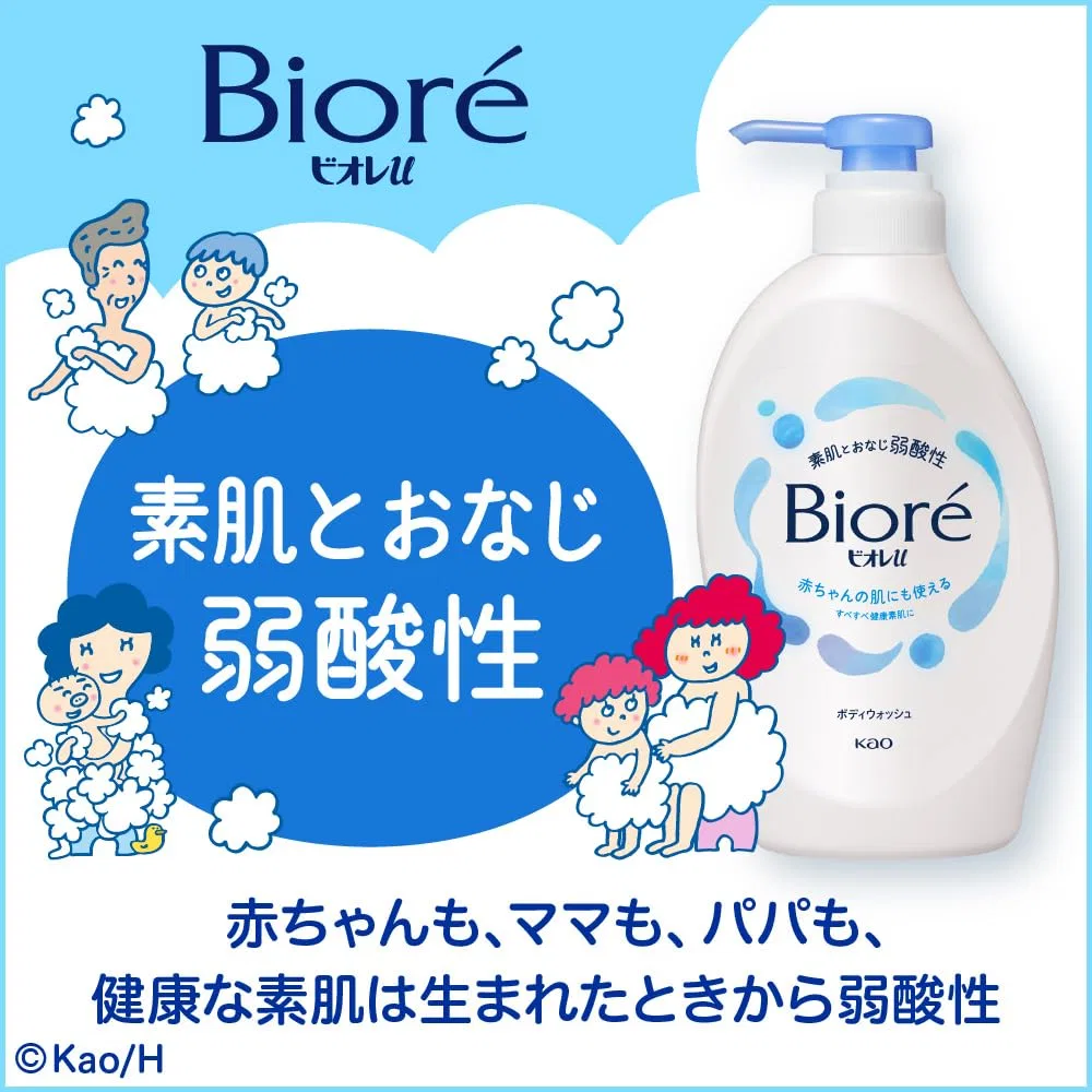 Гель для душа Biore U Refresh Pump 450мл, Green Citrus — фото 3