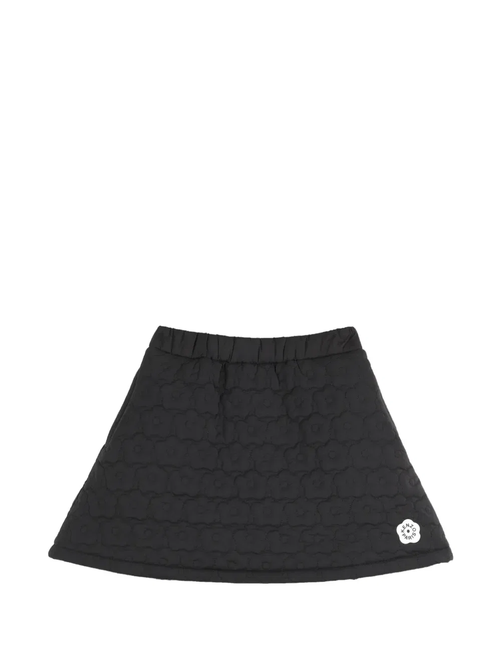 Стеганая юбка Boke Flower Kenzo Kids, черный