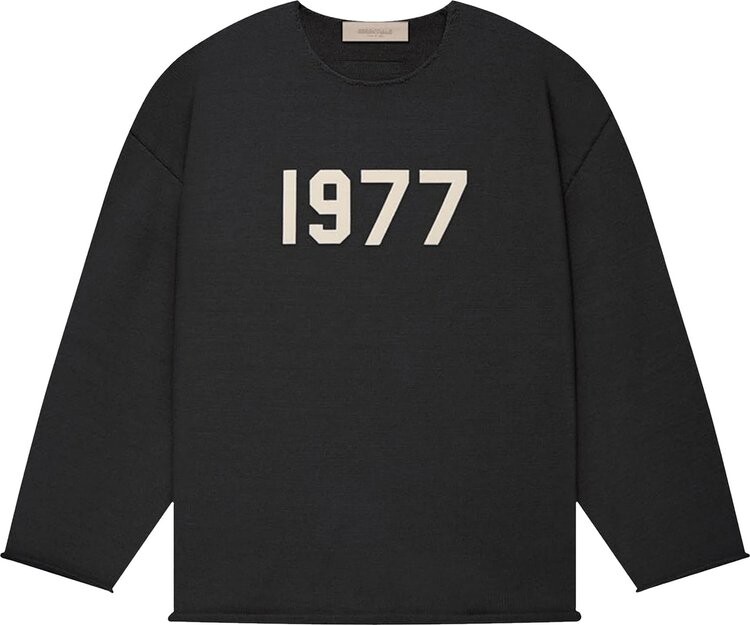

Свитер Fear of God Essentials Raw Edge Sweater 'Iron', черный