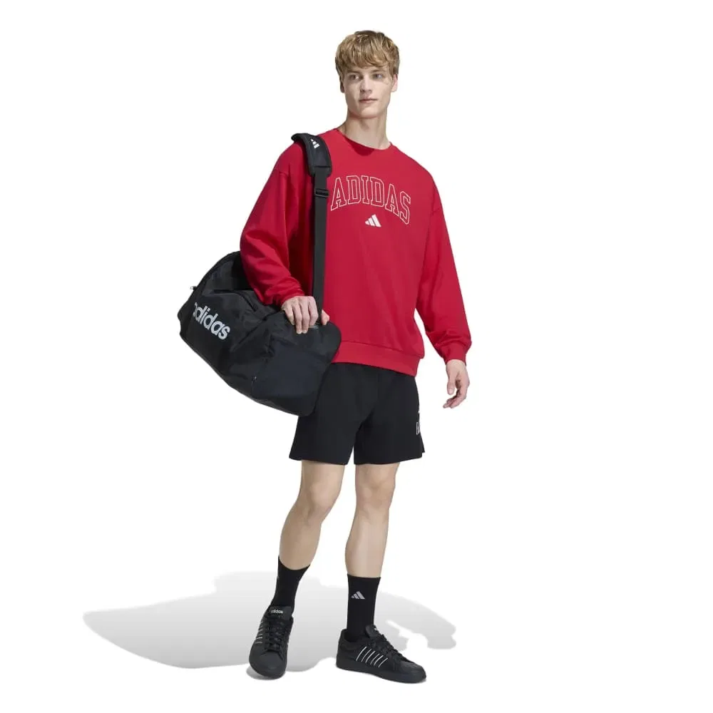 Шорты флисовые Collegiate Fleece Adidas, черный — фото 4