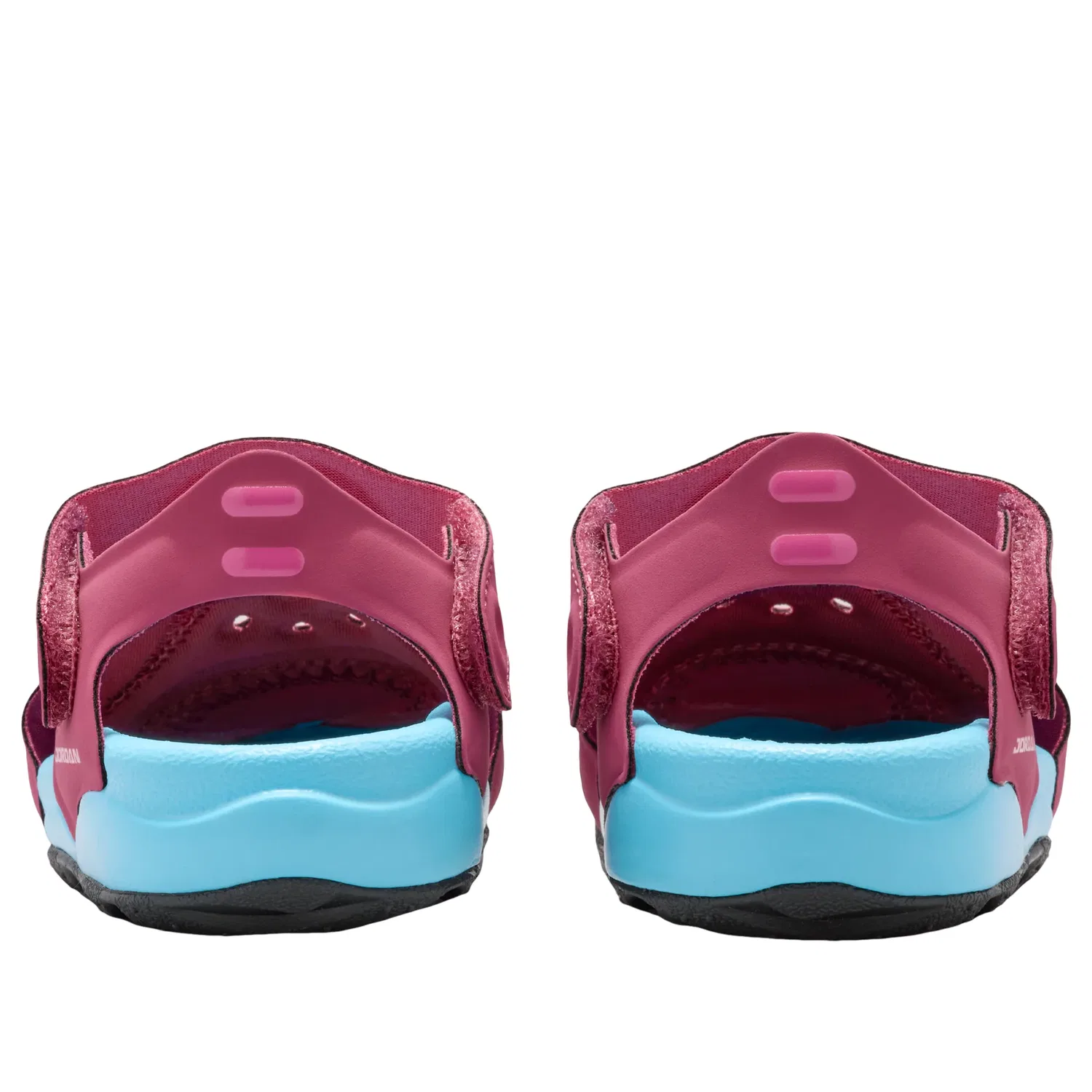 Детские сандалии с синтетическим верхом Air Jordan OTDR 'Sweet Beet Off-Noir' Jordan, Sweet Beet/Off-Noir/Desert Pink/Baltic Blue — фото 4