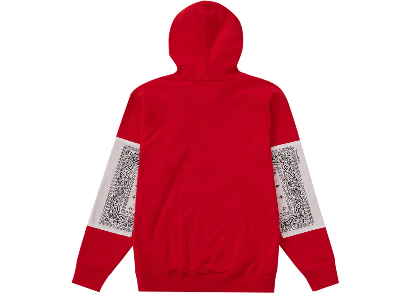 Мужской худи с принтом The North Face Bandana Supreme, Красный — фото 2