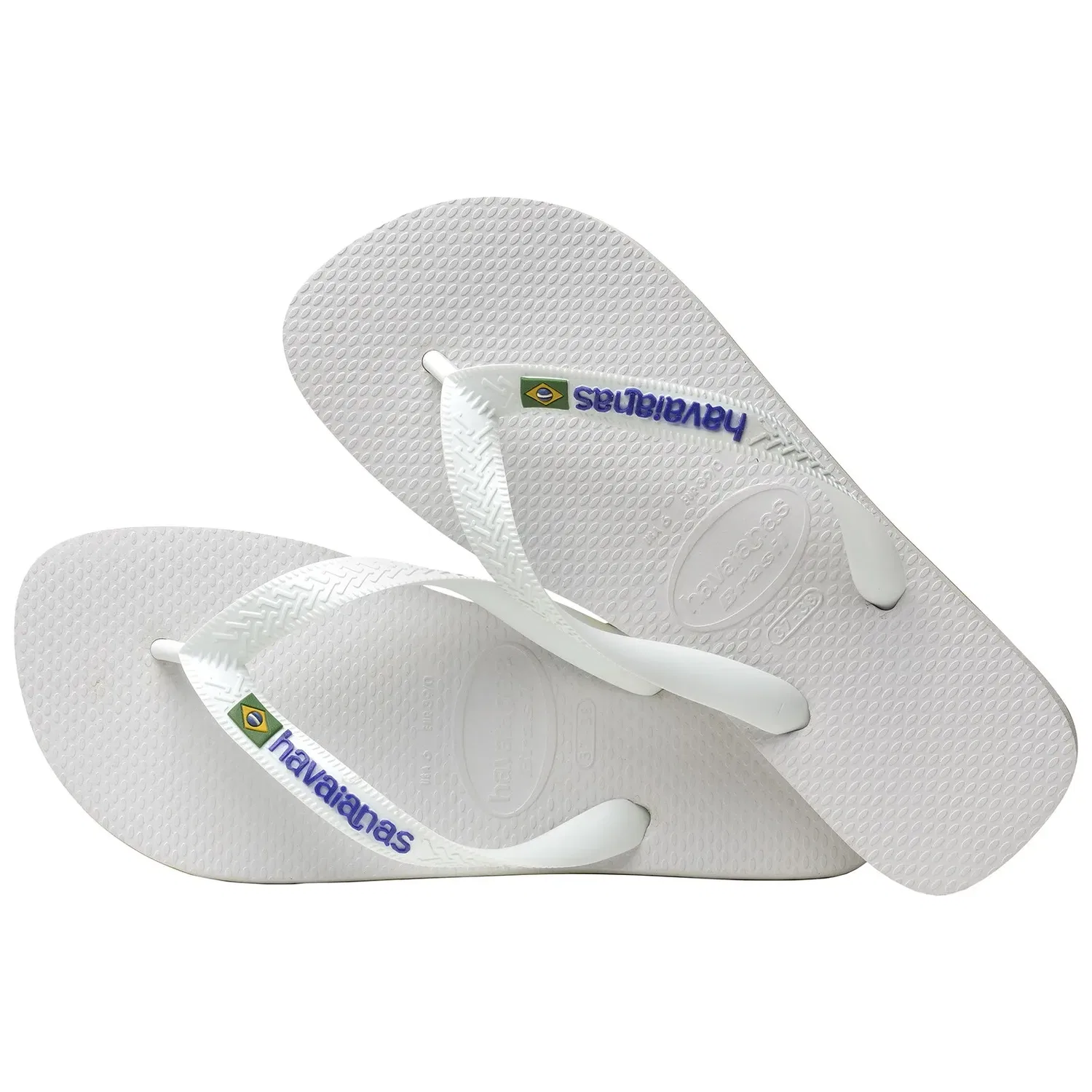 Шлепанцы детские с логотипом Brasil Logo Havaianas, белый — фото 4
