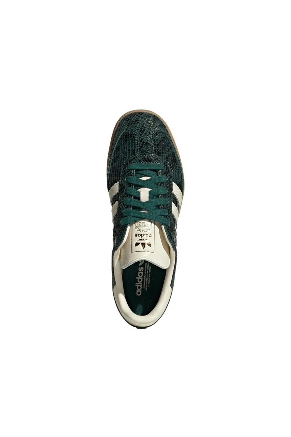 Детские кроссовки без шнуровки Superstar El I Gymnastics Shoe Adidas, Snakeskin Collegiate Green — фото 3