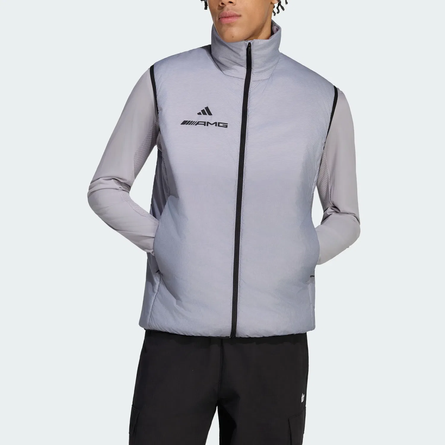 Мужской жилет Adidas, Цвет Glory Gray/Light Purple — фото 3