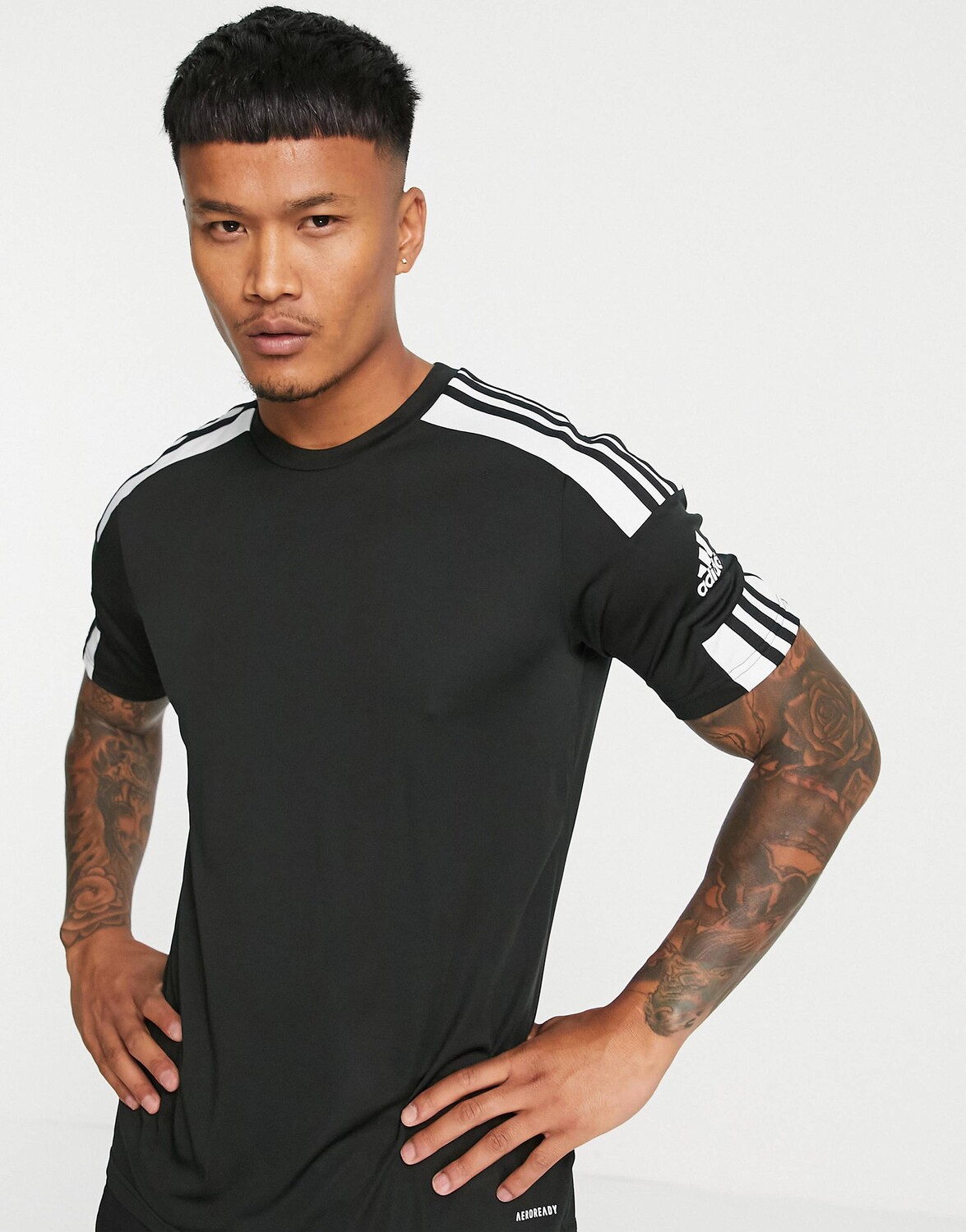 Мужская футболка Adidas Football Squadra 21, черный/белый — фото 2