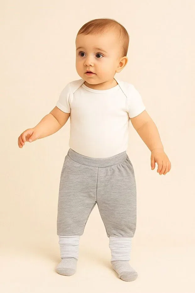 Детские брюки для девочек хлопковые Baby Shez, Gray