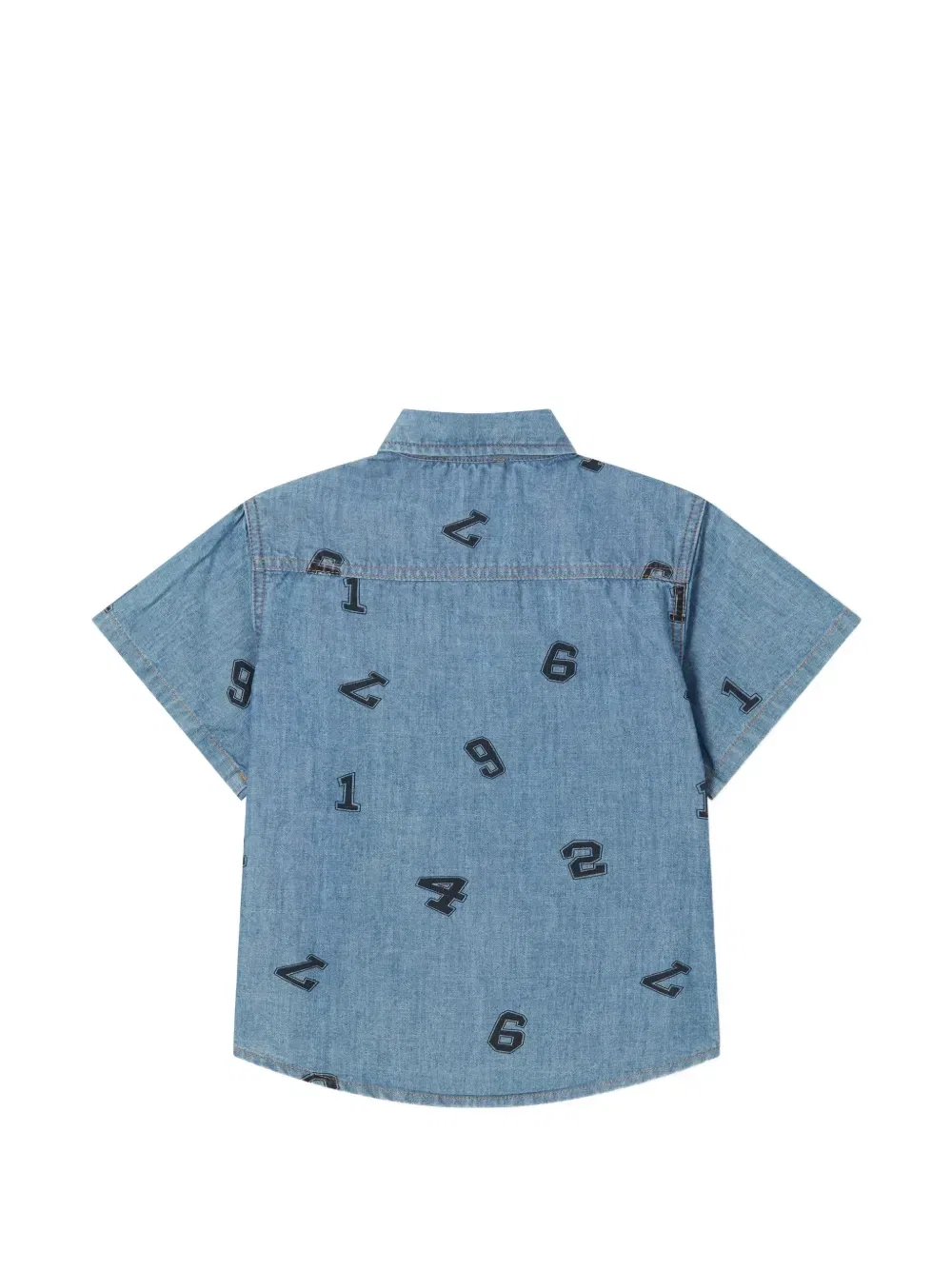 Рубашка с графическим принтом Stella McCartney Kids, синий — фото 2