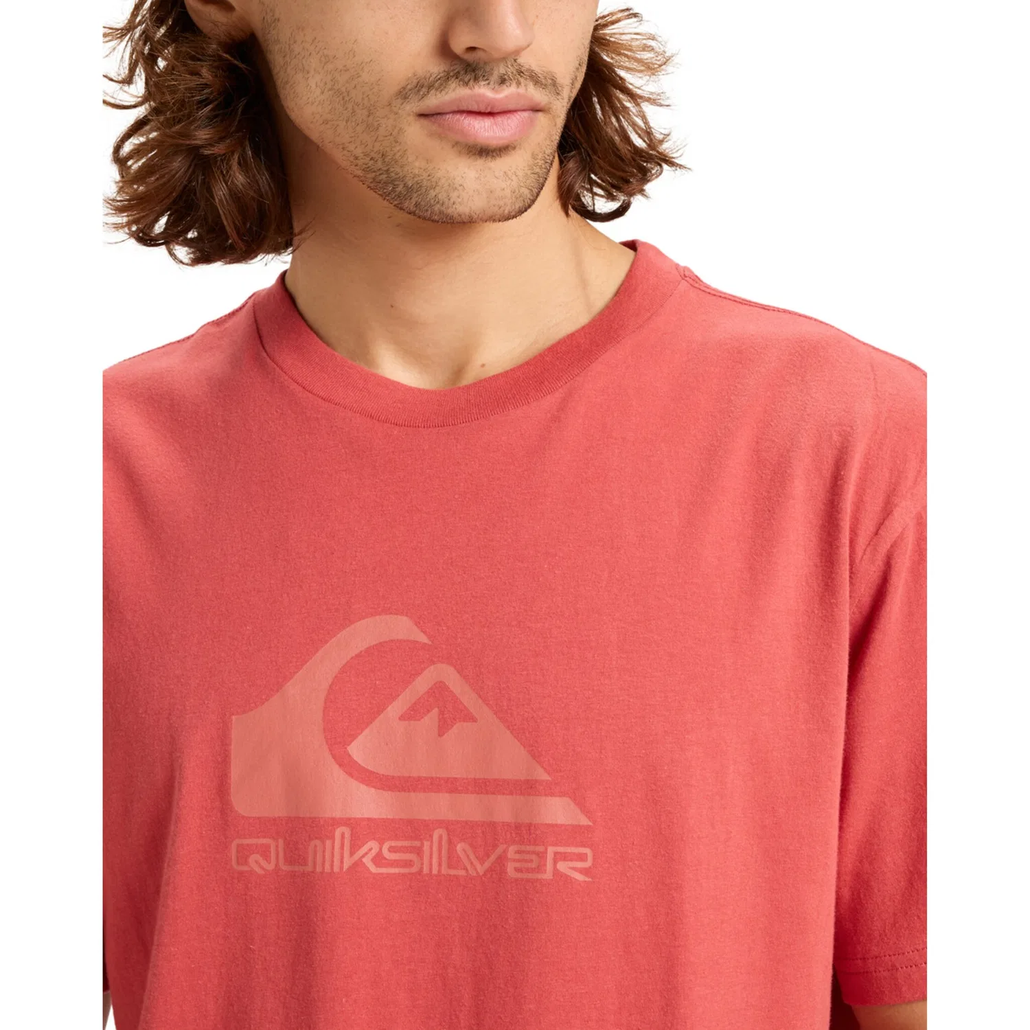 Детская хлопковая футболка Regular Fit Quiksilver, Red — фото 4