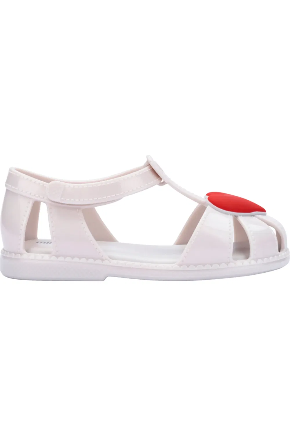 Сандалии детские на мягкой подошве Hip Heart Mini Melissa, White Metallic — фото 2