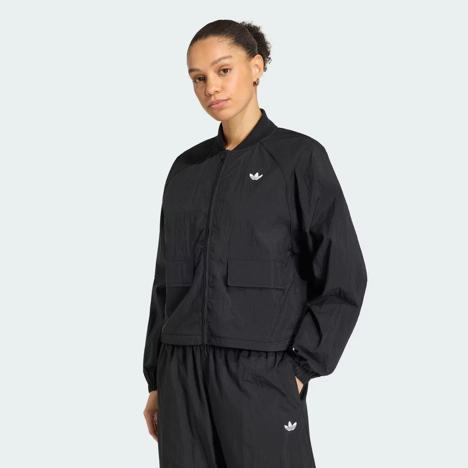 Женская олимпийка свободного кроя Essentials Track Top Adidas Originals, черный