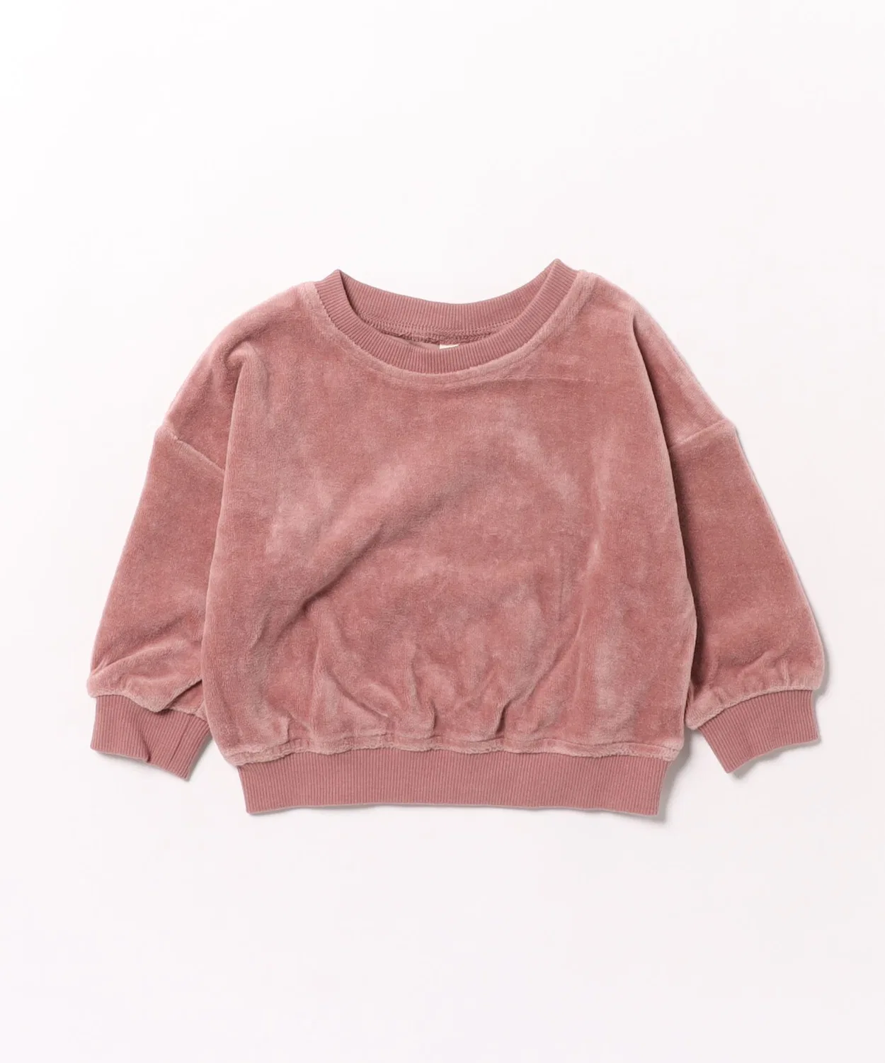 Детский свитшот из велюра с принтом VELOUR RELAXED SWEATSHIRT Quincy Mae, Fig