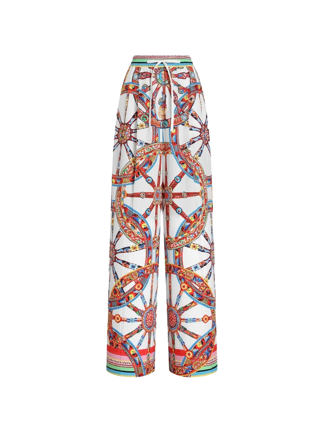 Брюки Carretto из поплина белые Dolce & Gabbana, белый