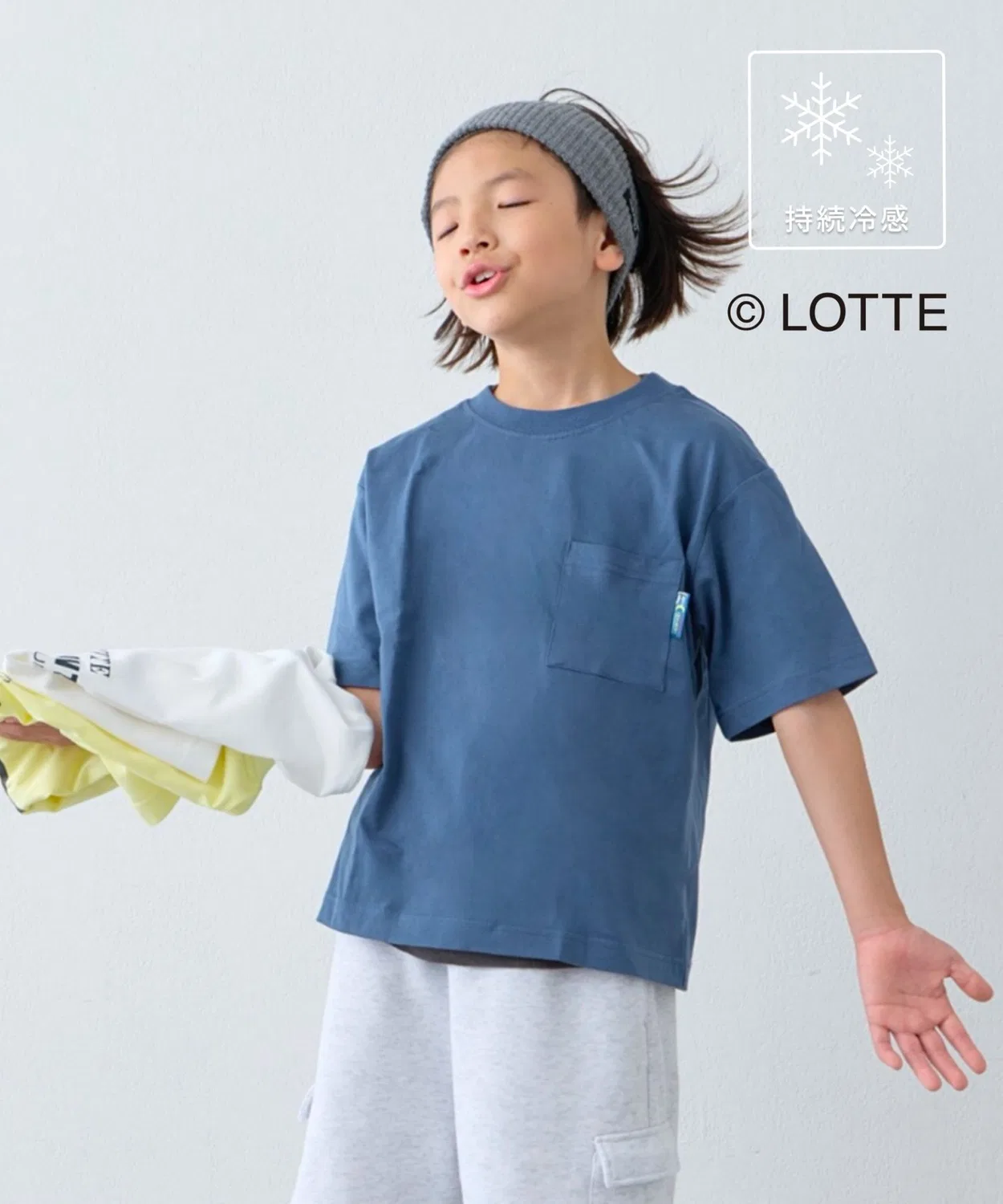 Детская футболка с принтом с длинным рукавомCool Mint TEE CIAOPANIC TYPY, Blue