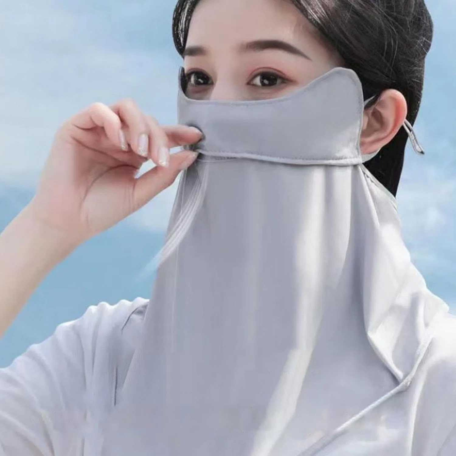 Солнцезащитная маска для лица, Polyester, Gray Generic — фото 2