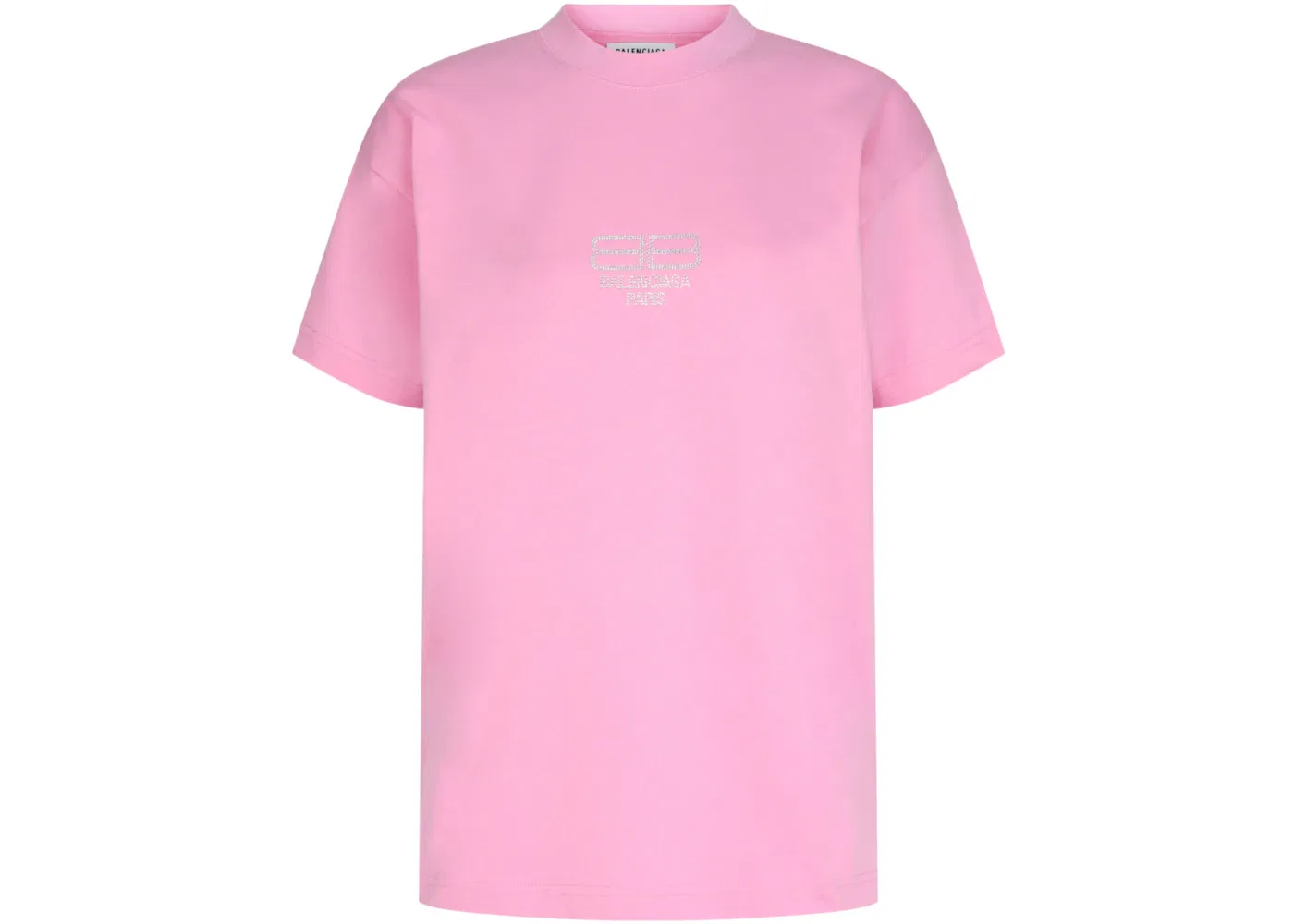 Женская футболка с принтом Balenciaga T-shirt, Pink Silver