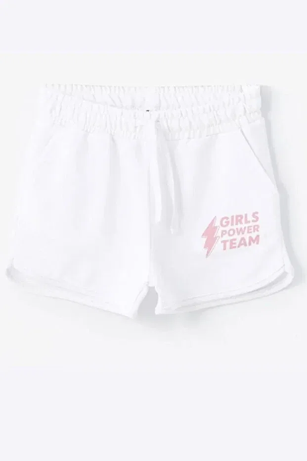 Детские шорты для девочек хлопковые Chandraswear, White