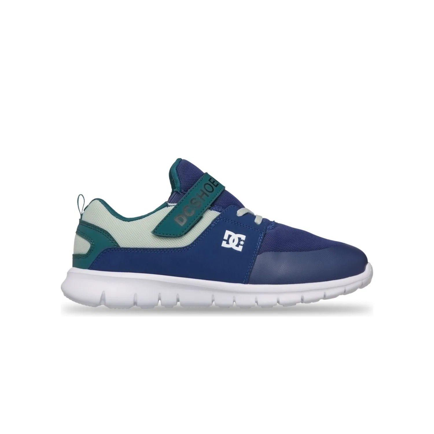 Детские кроссовки с сетчатым верхом Heathrow Prestige Ev DC Shoes, Navy/Green — фото 2