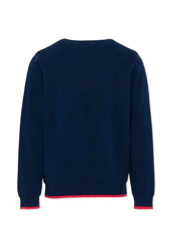 Джемпер хлопковый Maglioni Tru Trussardi Junior, синий — фото 2
