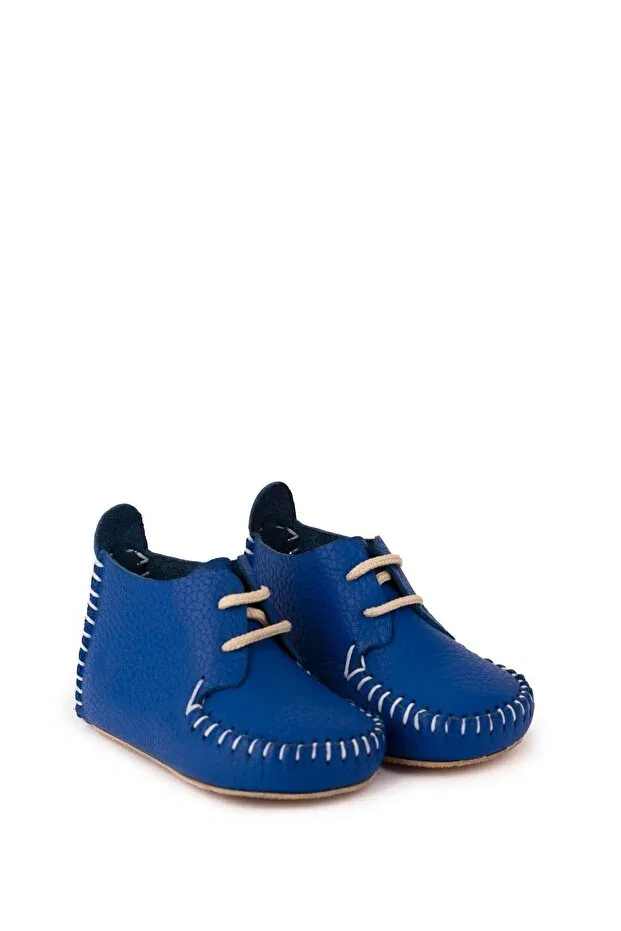 Детские ботиночки для мальчиков/девочек с принтом Torun Kids, Saks Blue — фото 4