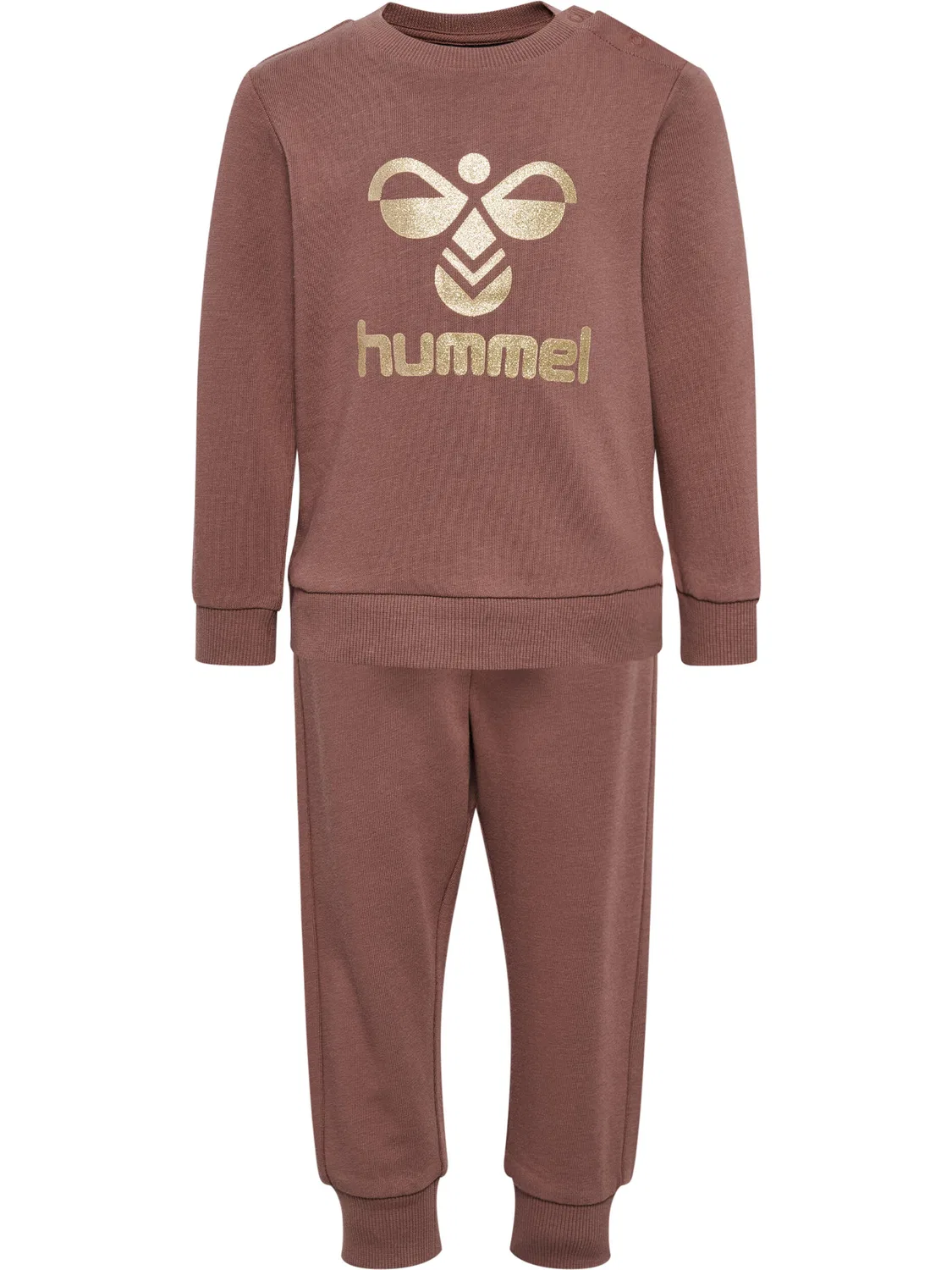Детский комплект из футера с принтом Hmlarine Lifestyle Hummel, Braun Khakigrun Dunkelbraun