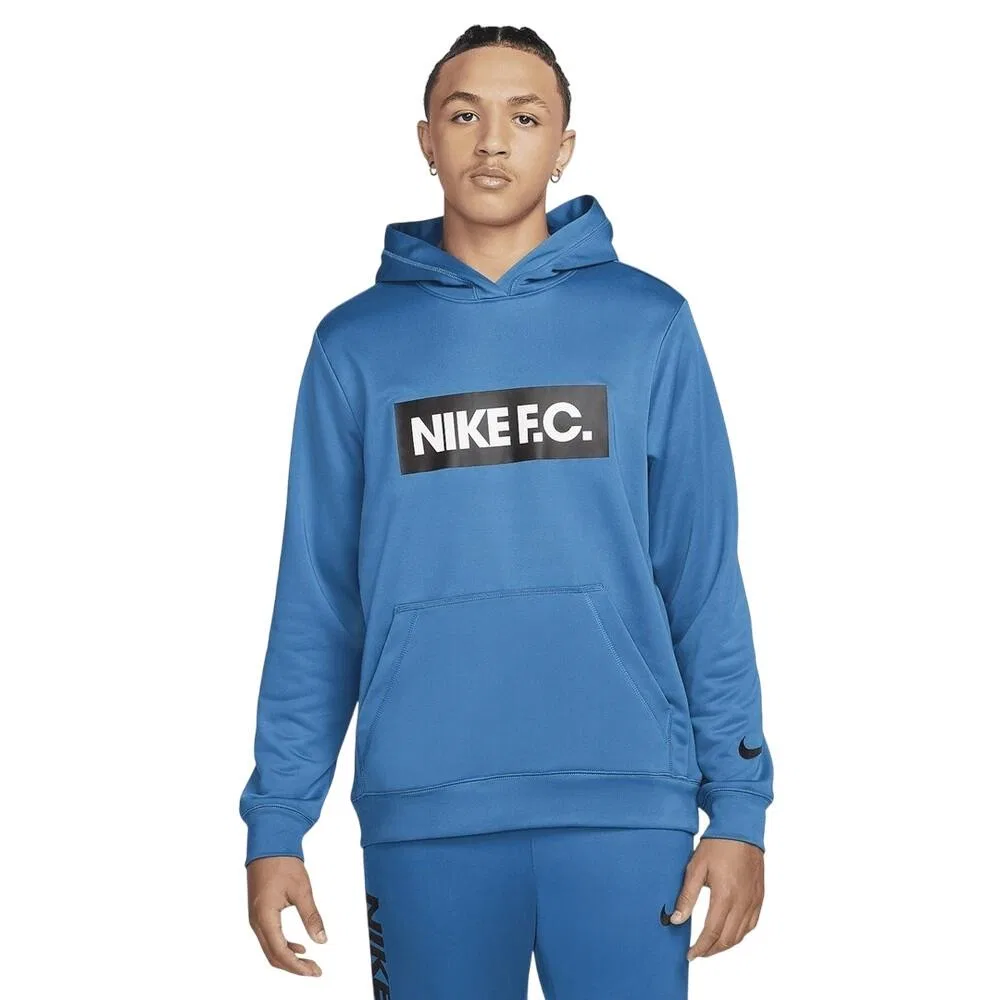 Мужское худи с капюшоном DF FC Libero Nike, Blau