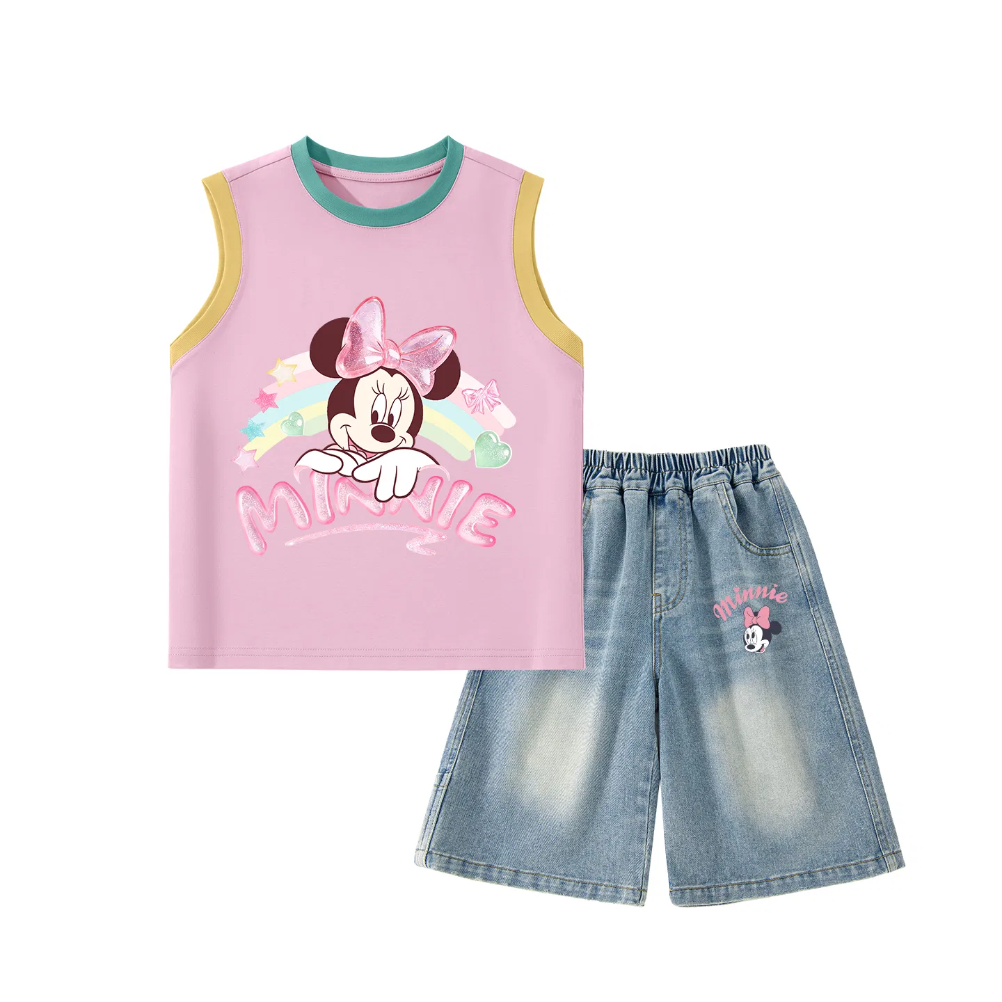 Костюм спортивный повседневный Disney, Rose Red + Denim Blue — фото 3