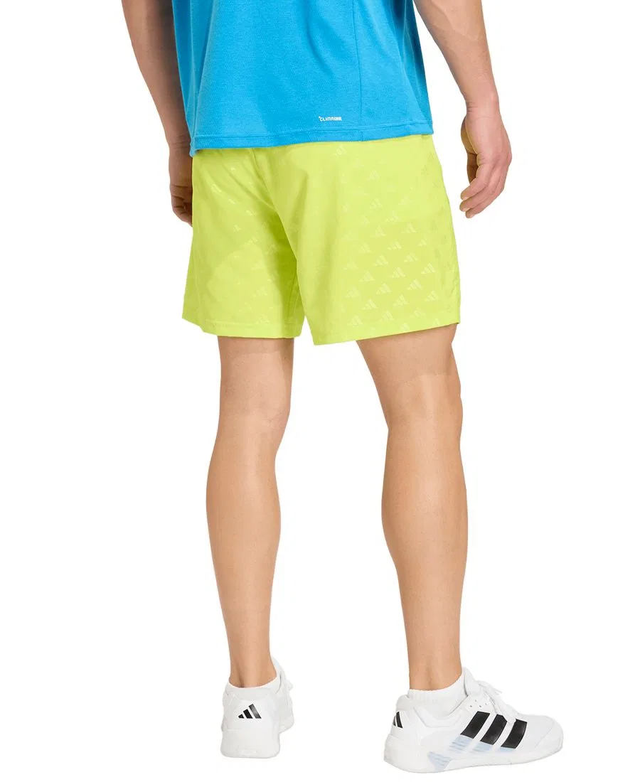 Мужские шорты для тренировок с регулируемым поясом adidas, Semi Solar Yellow — фото 3