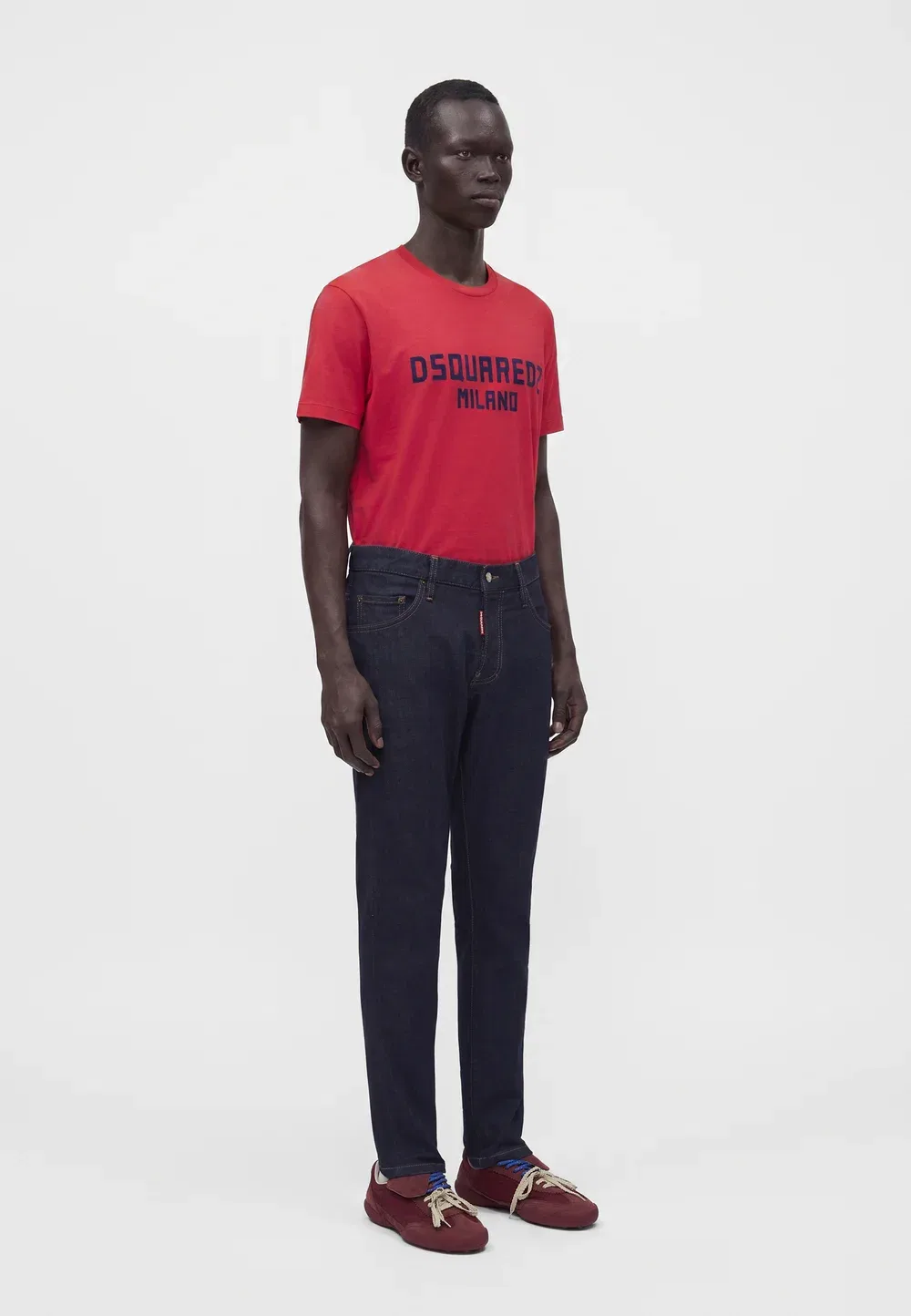 Джинсы-Скейтер узкие Dsquared2, Navy Blue — фото 4