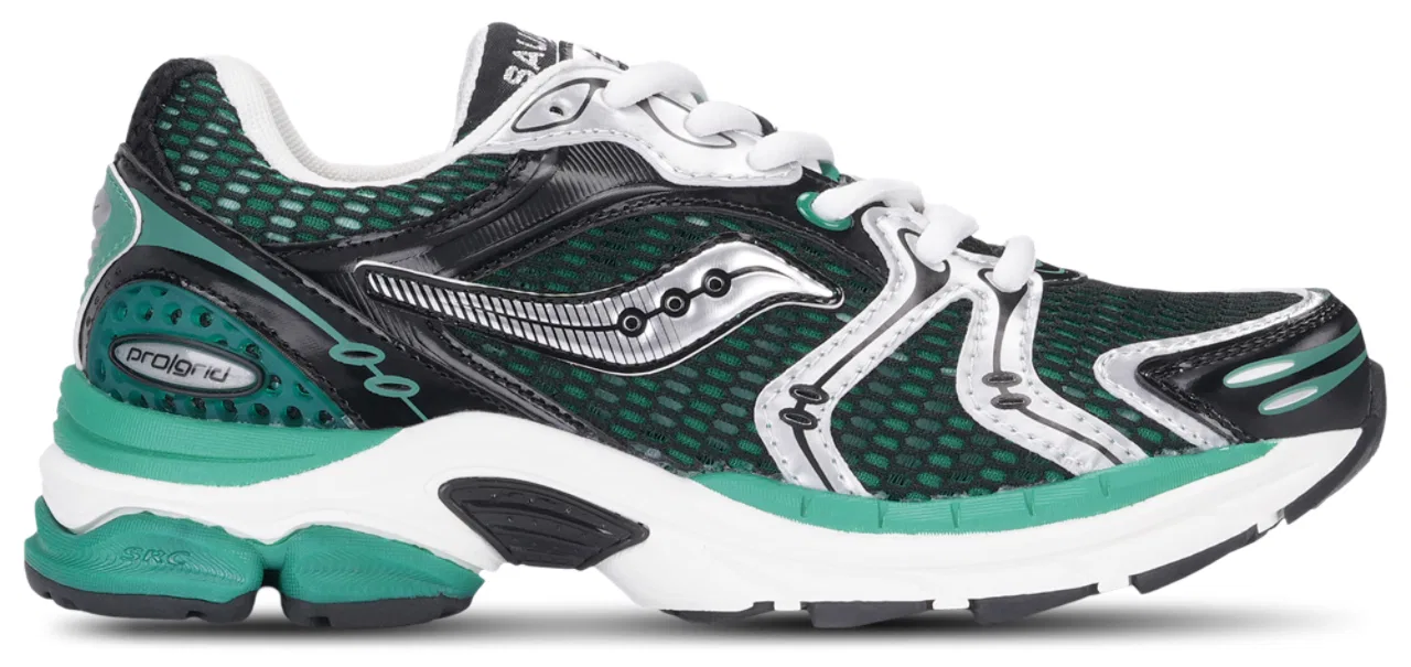 Детские кроссовки для мальчиков с открытым сетчатым верхом ProGrid Triumph 4 Saucony, Green Black