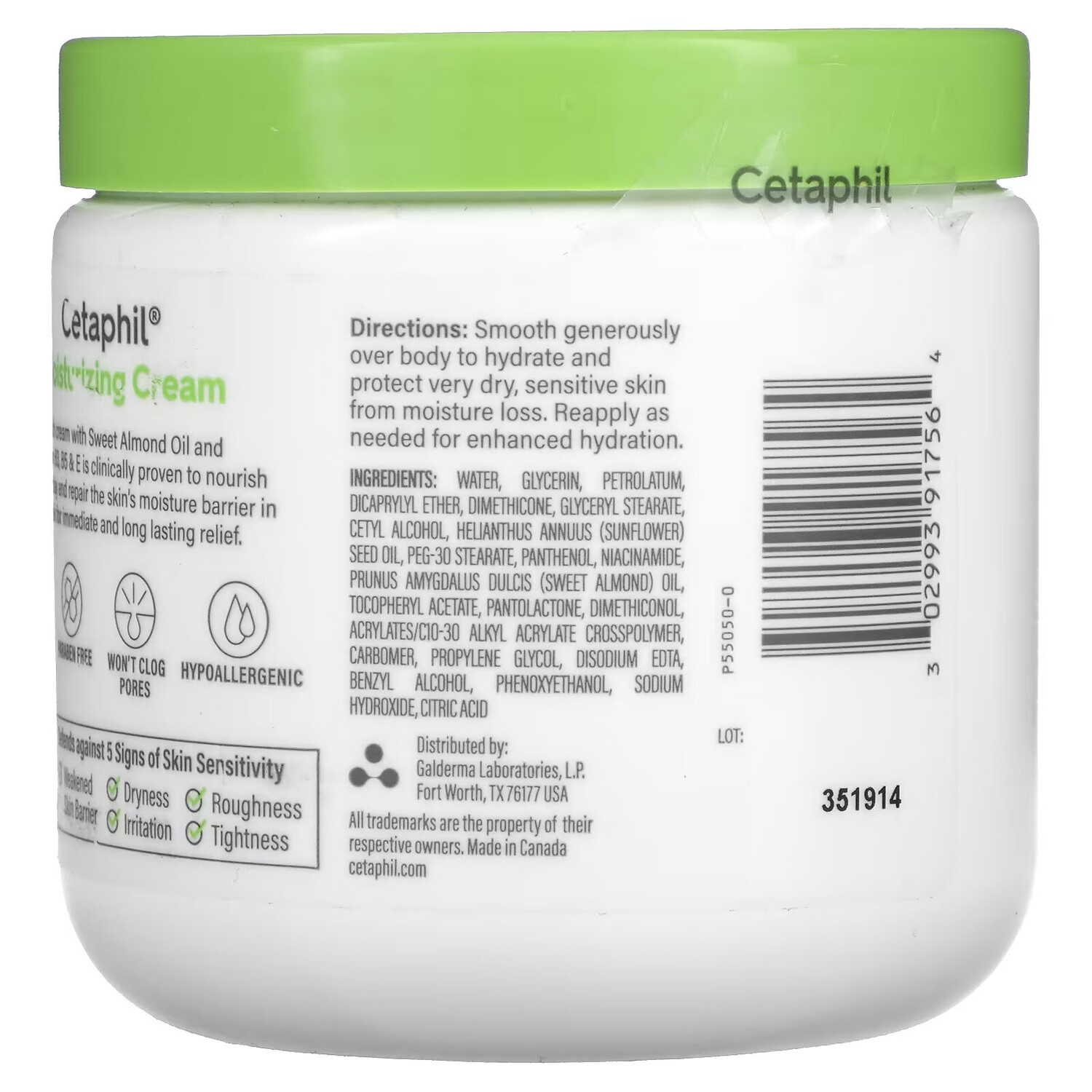 Увлажняющий крем Cetaphil для очень сухой и чувствительной кожи — фото 3
