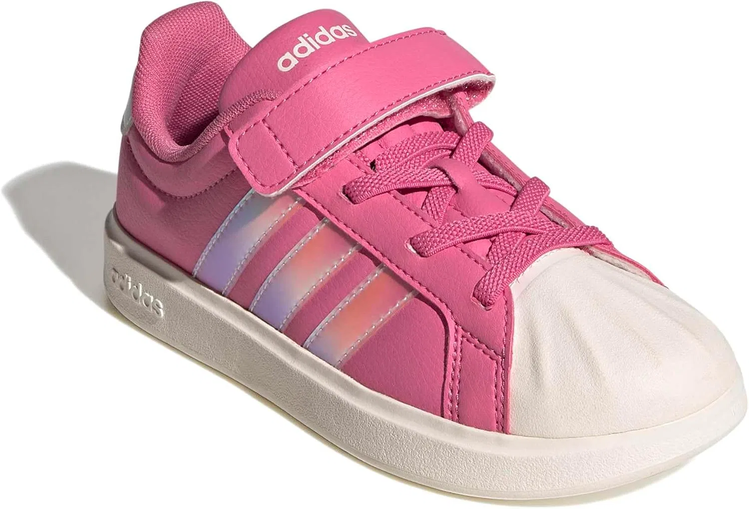 Детские кроссовки для мальчиков с принтом Streettalk adidas, Pink Fusion/White/Wonder Quartz — фото 4