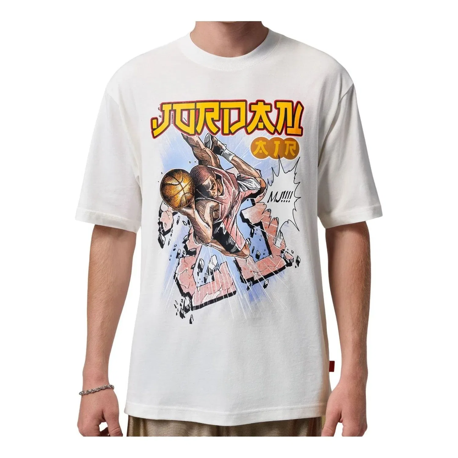 Мужская футболка хлопковая Jordan Brooklyn T-Shirt Sail, белый