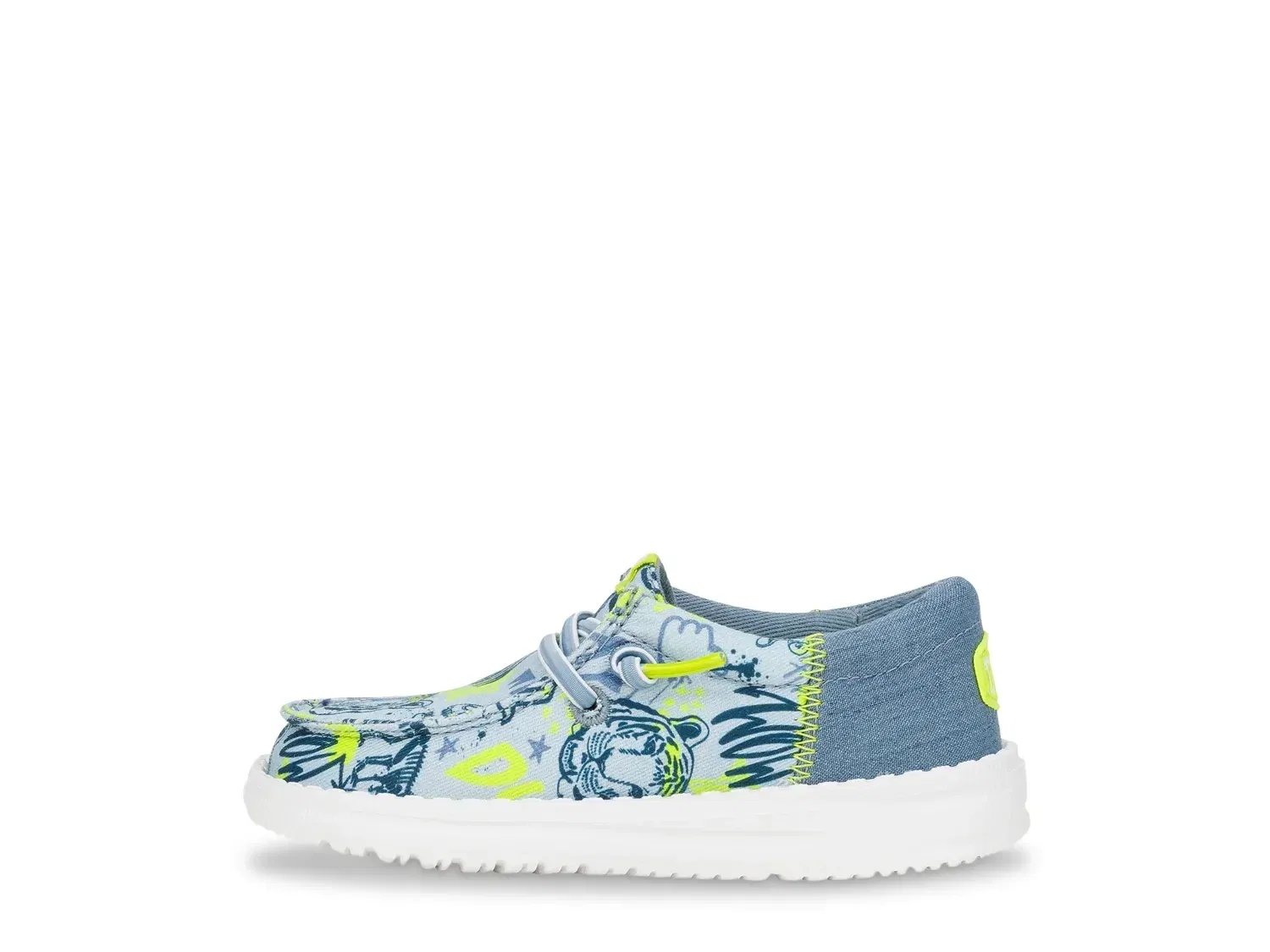 Лоферы Wally Loafer, HEYDUDE, Slate Blue/Lime Green — фото 3