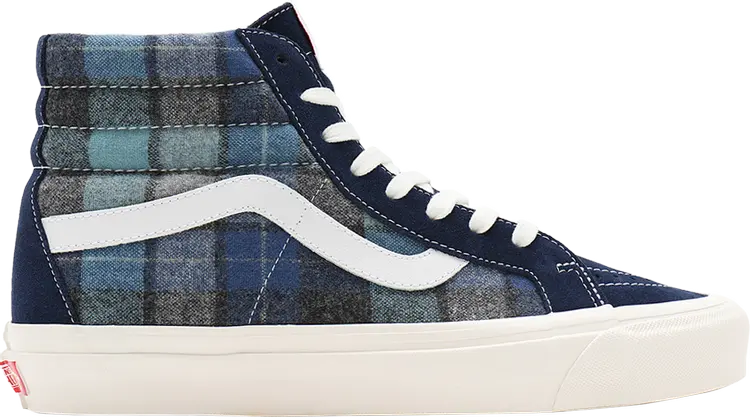 

Кеды Vans Pendleton x Sk8-Hi 38 DX Anaheim Factory - Beach Boy Plaid, синий