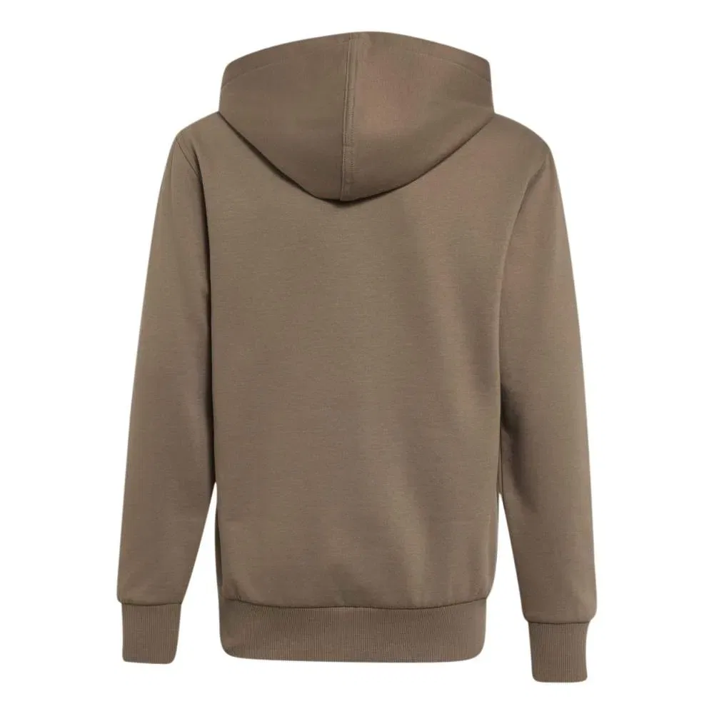 Детское худи с флисом Slogan Fleece Hoodie Adidas, Brown — фото 2