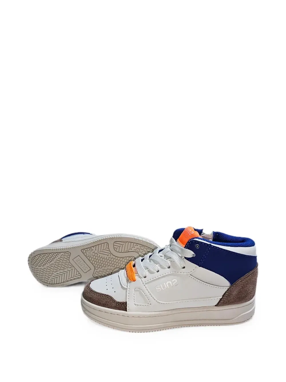 Кроссовки в стиле колор-блок suns kids, белый — фото 3