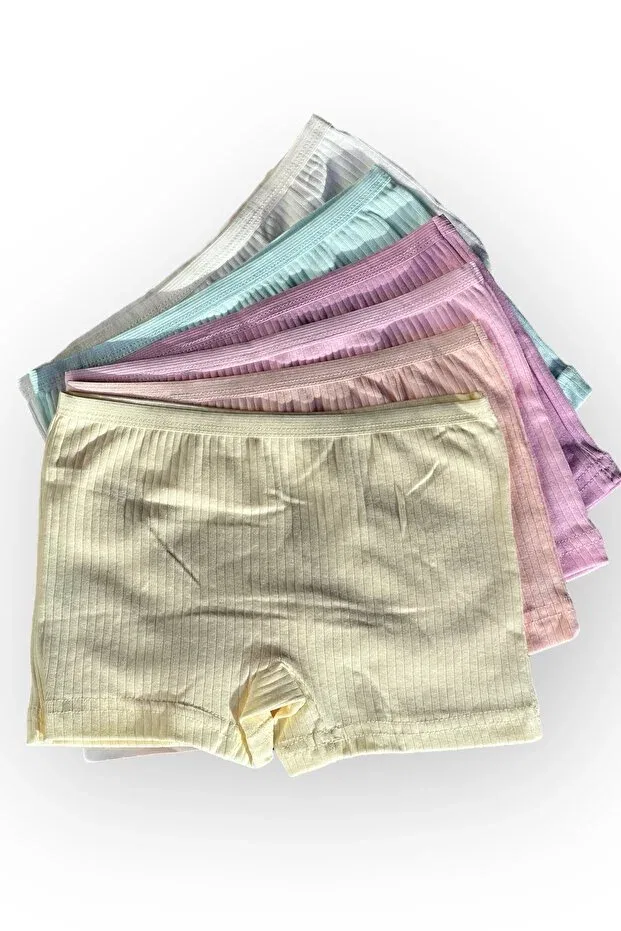 Детские шорты для девочек хлопковые комплект из 6 штук Basics Dondeza, Multicolor — фото 3