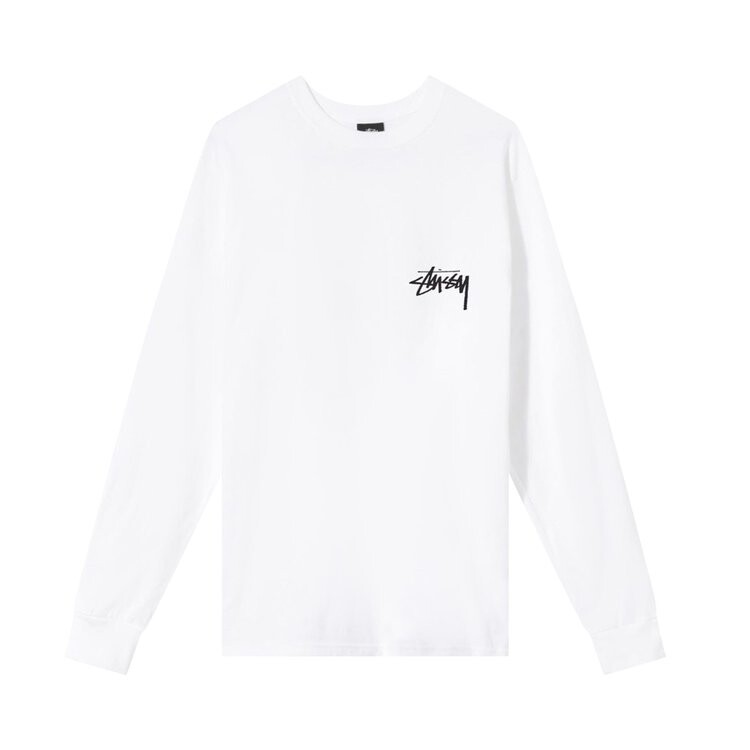 

Лонгслив Stussy Ocular Long-Sleeve Tee 'White', белый