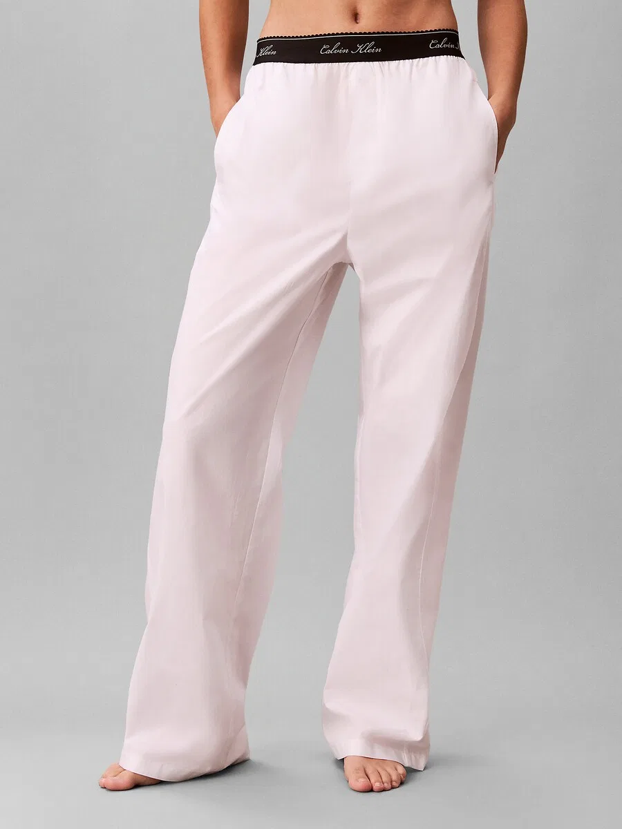 Пижамные штаны Calvin Klein белого цвета — фото 2