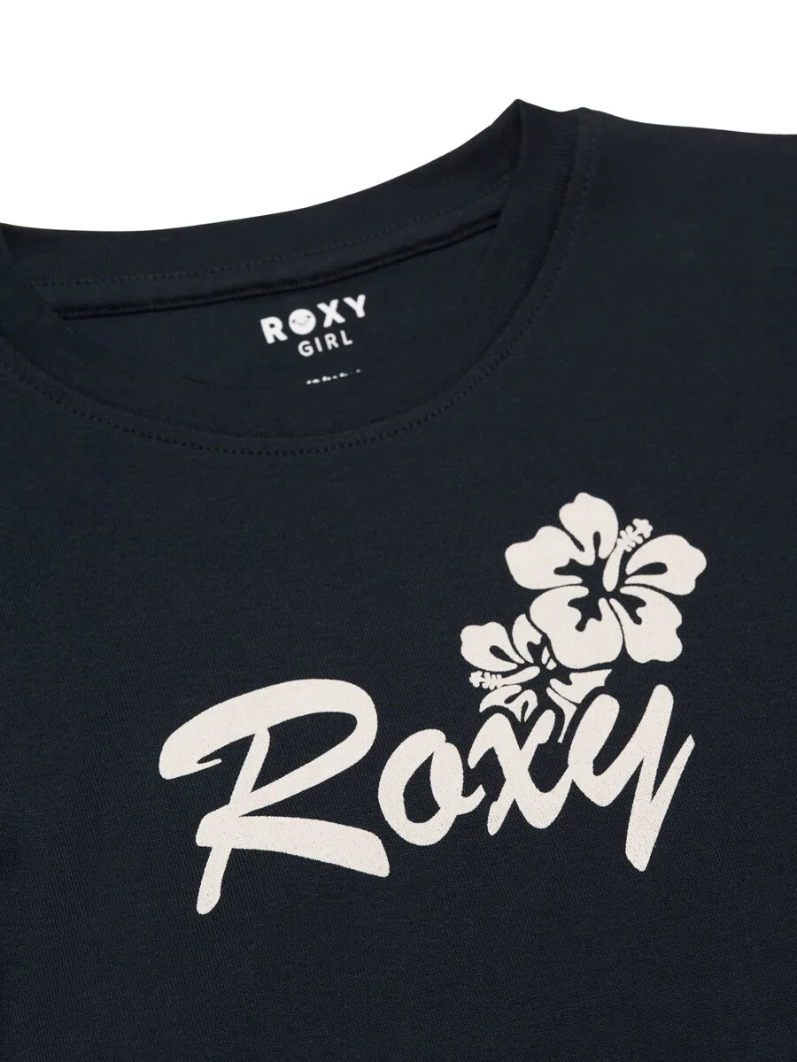 Футболка ROXY «One More Time» антрацитового цвета — фото 3