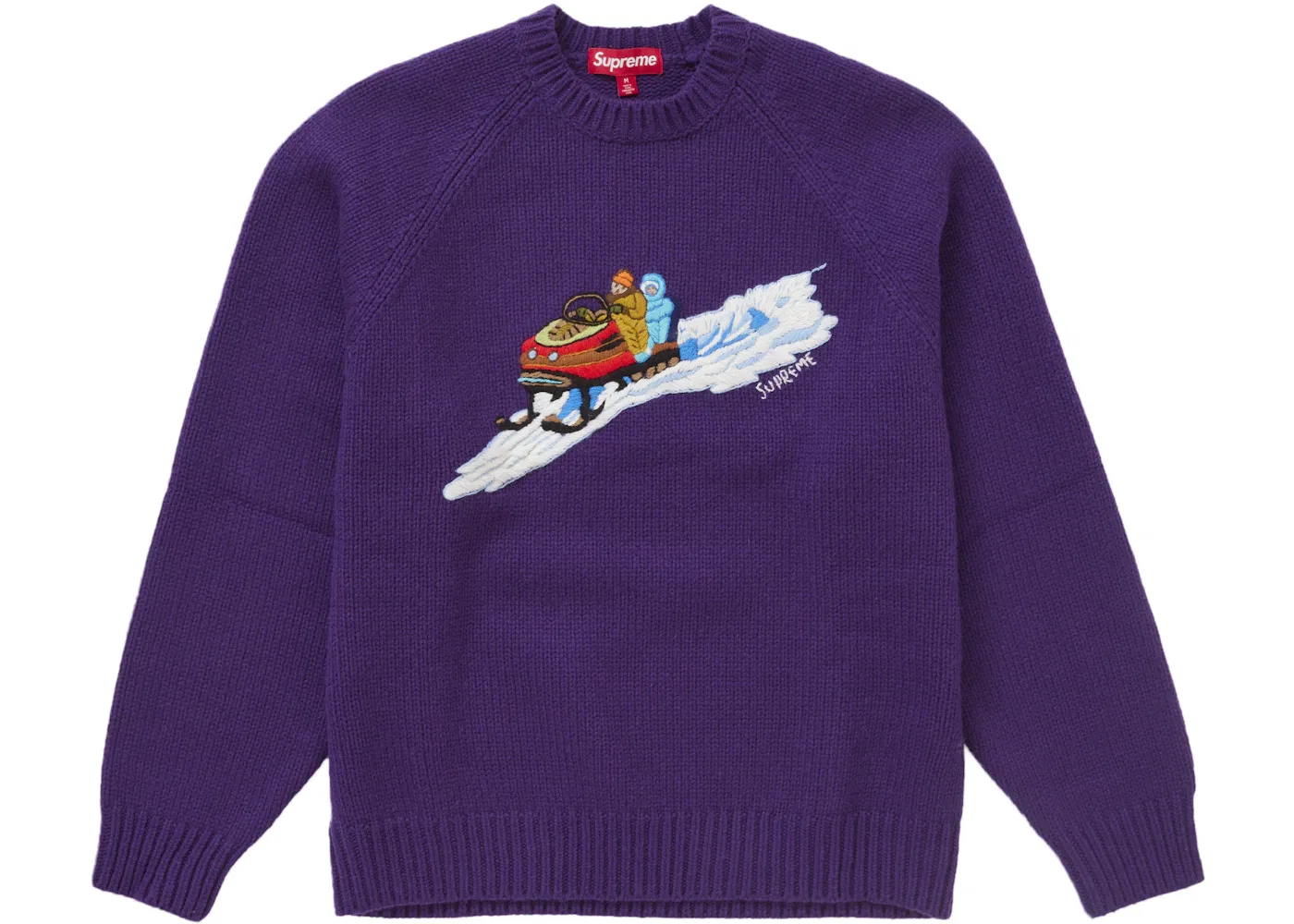 Мужской свитер с принтом Supreme Snowmobile Sweater, Purple