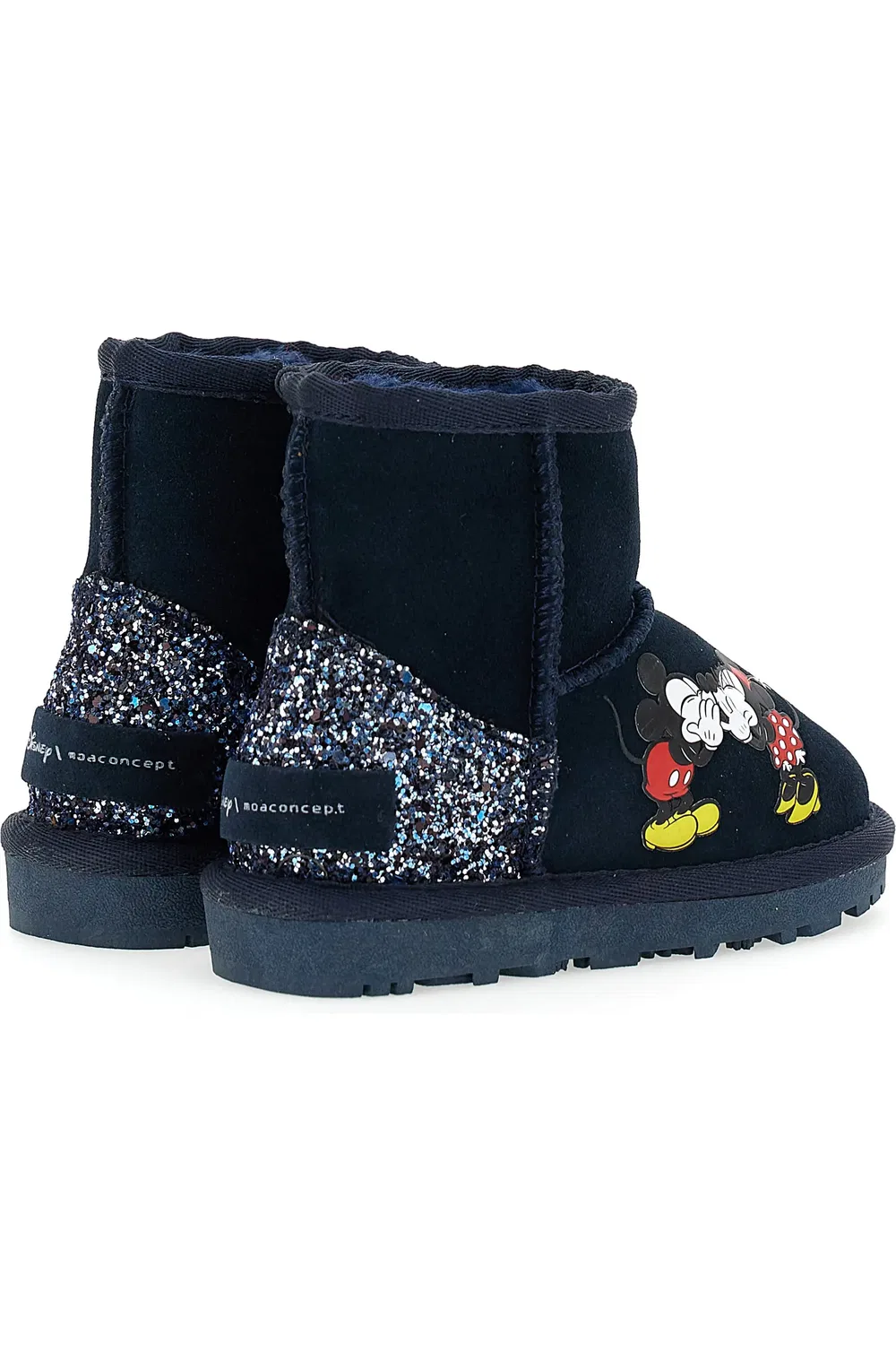 Ботинки детские зимние с блестками Mickey + Minnie Master of Arts, темно синий — фото 3
