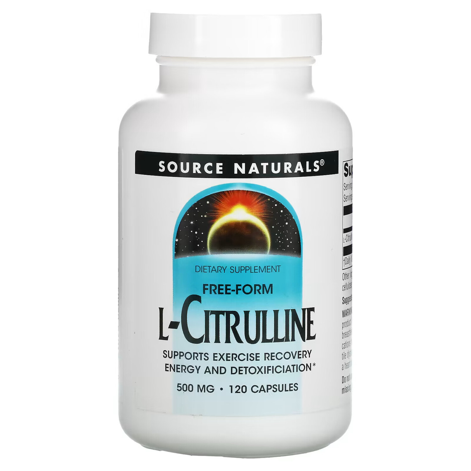 

Source Naturals, L-цитруллин, 500 мг, 120 капсул