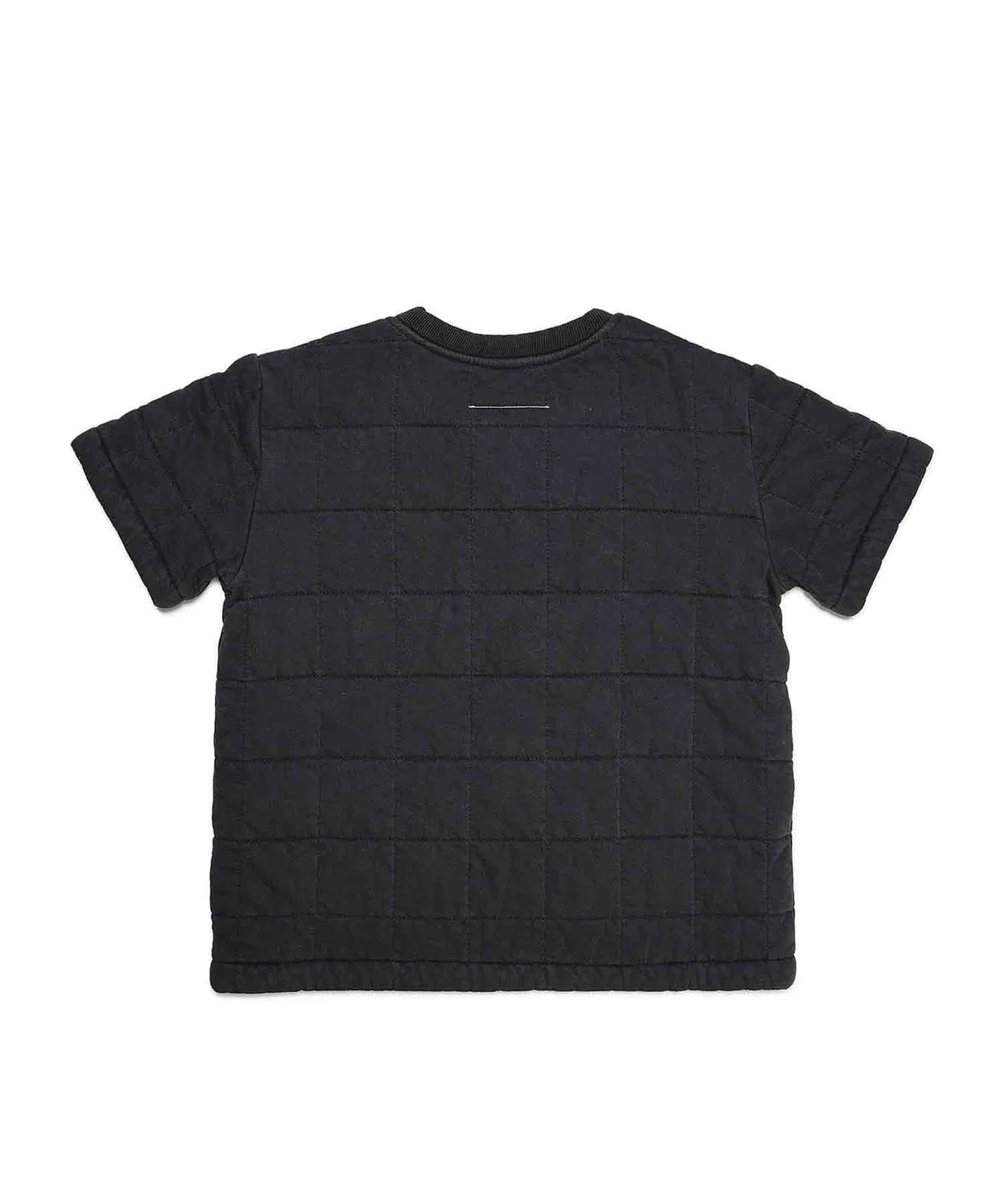 Детская футболка с коротким рукавом с принтом MM6 Maison Margiela, Black — фото 3