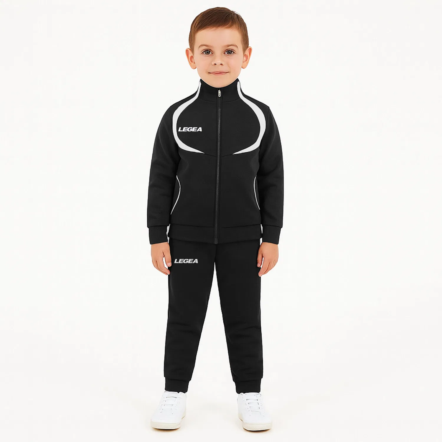 Детский спортивный костюм SINGAPORE JR Legea, Schwarz Weiss