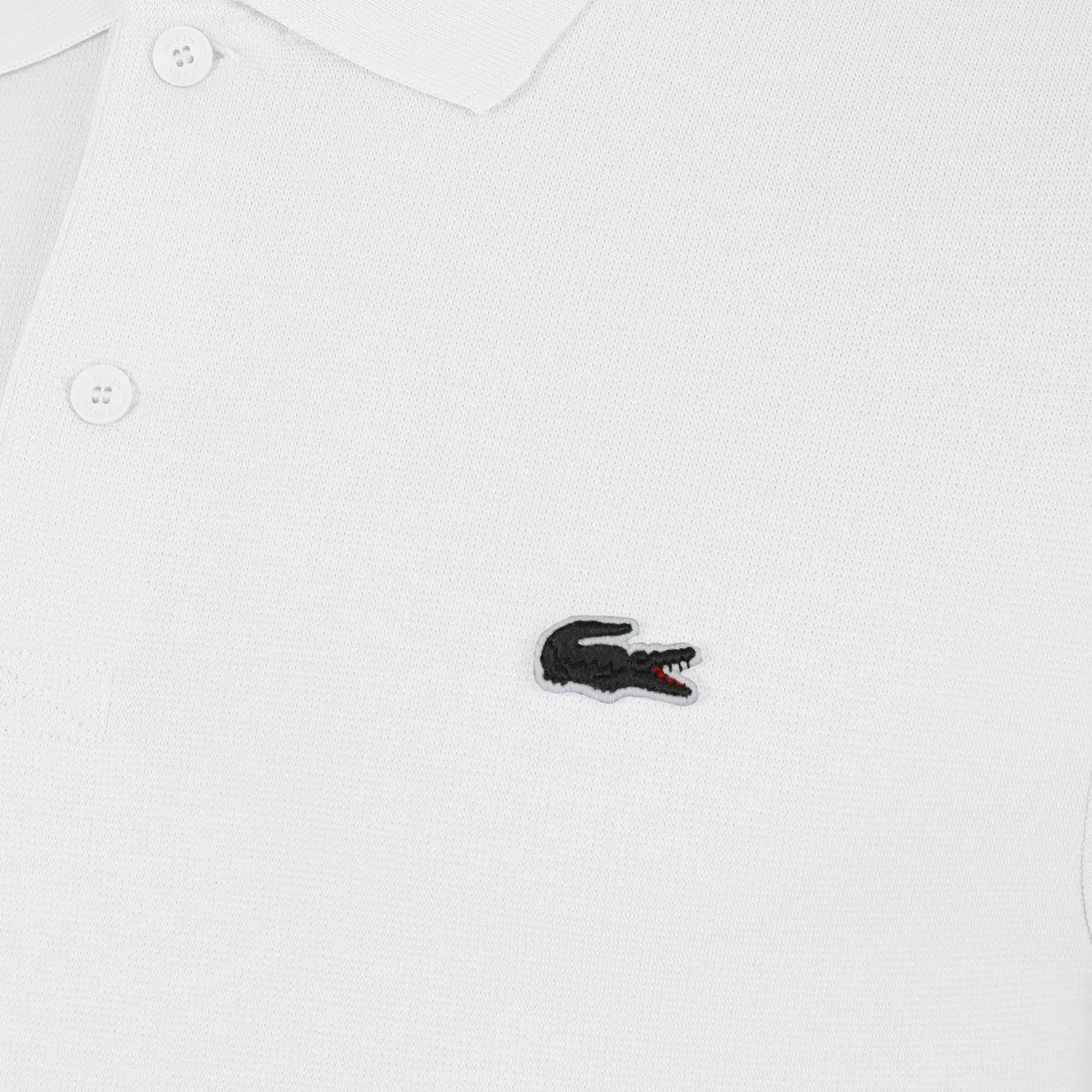 Поло мужское классическое Lacoste, Белый — фото 3