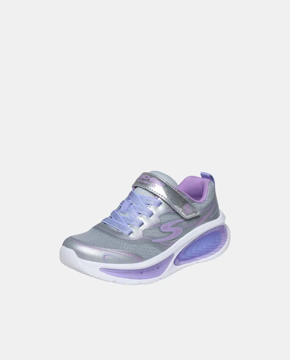 Детские кроссовки для девочек с подсветкой Skechers, Plata — фото 3